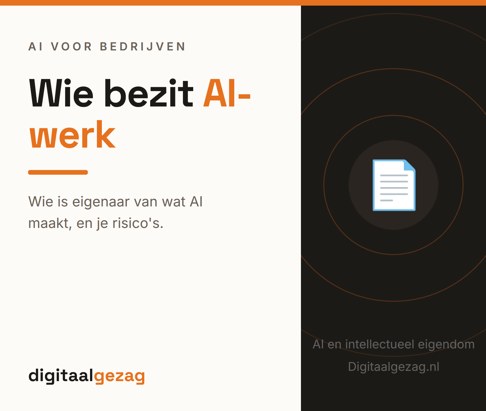 AI en intellectueel eigendom auteursrecht op AI-output en risico's voor het MKB