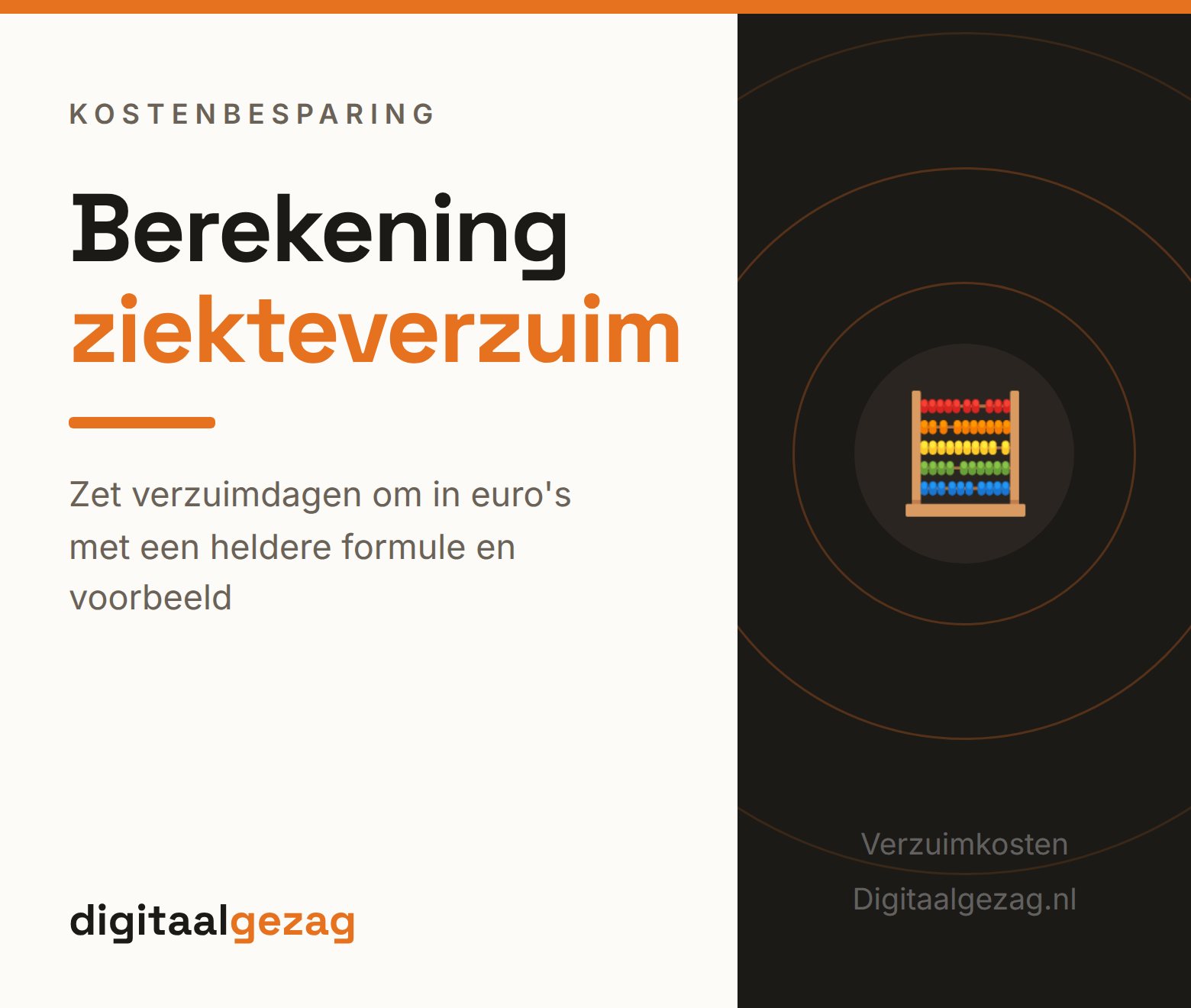 Berekening ziekteverzuim met formule voor kosten per dag en per jaar in een MKB-bedrijf