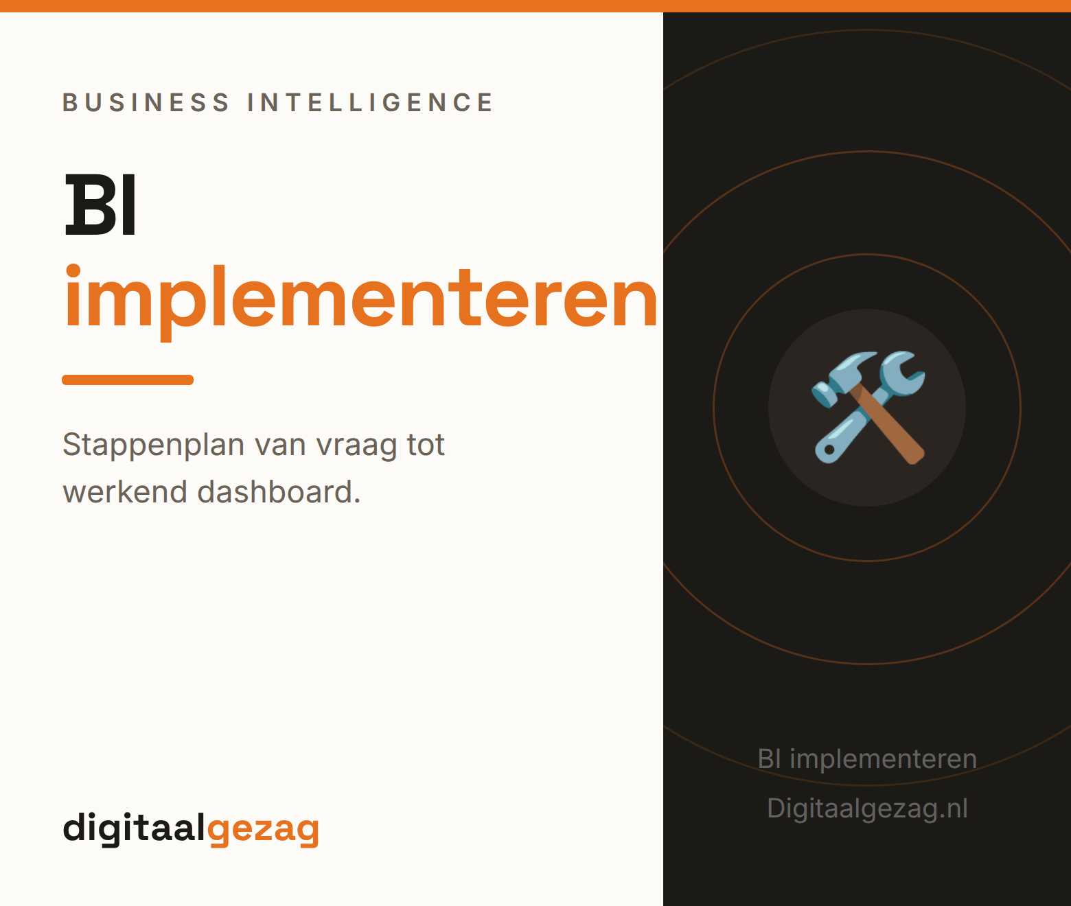 BI implementeren in het MKB met een stappenplan van vraag tot dashboard