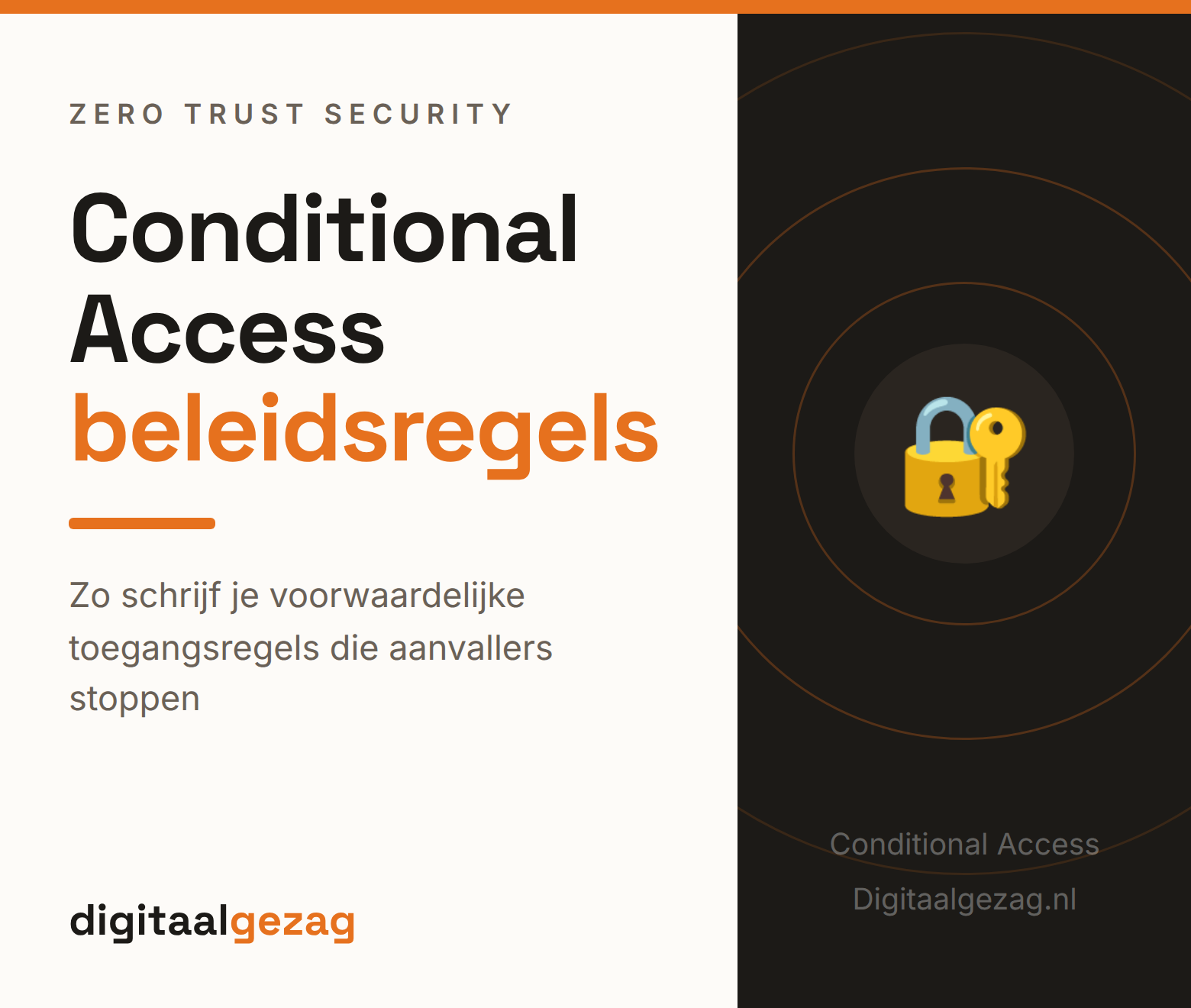 Schema met conditional access bedrijf beleidsregels en signalen