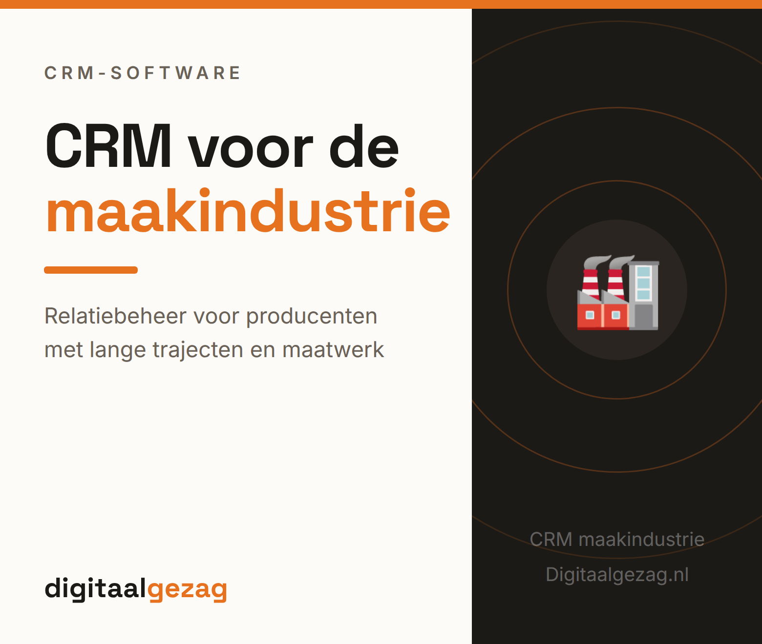 CRM maakindustrie met offertes, projecten en ERP-koppeling voor producenten