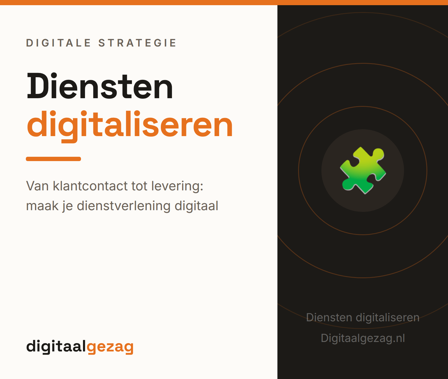 Schema van digitalisering diensten in het MKB van klantcontact tot digitale levering