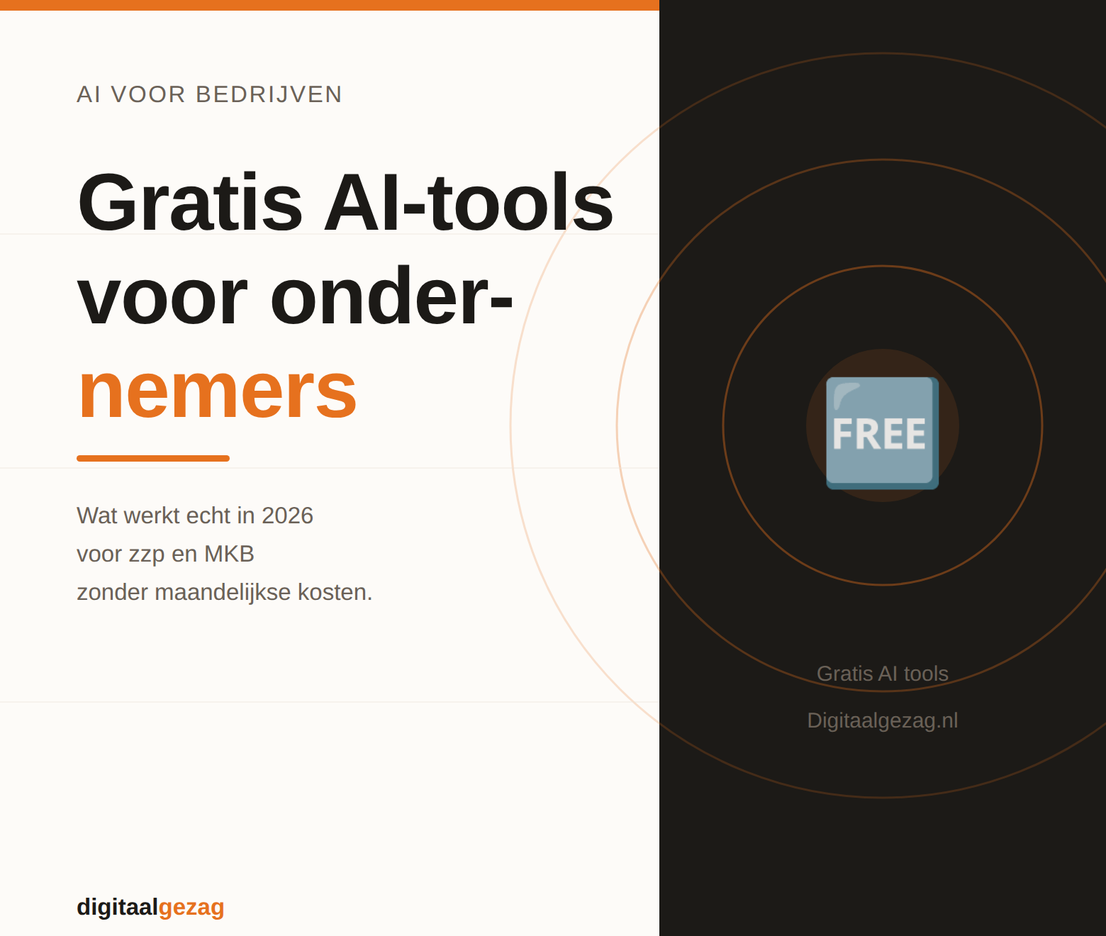 Gratis AI-tools voor ondernemers en MKB-bedrijven overzicht 2026