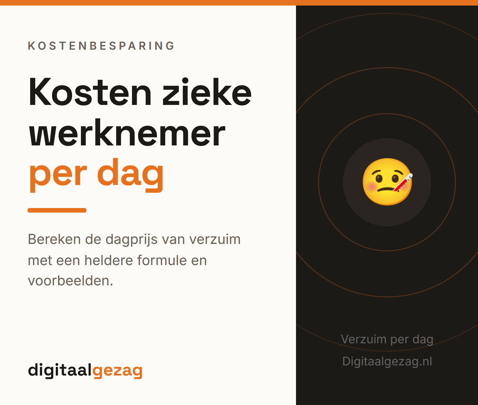 Berekening van wat een zieke werknemer per dag kost voor het MKB