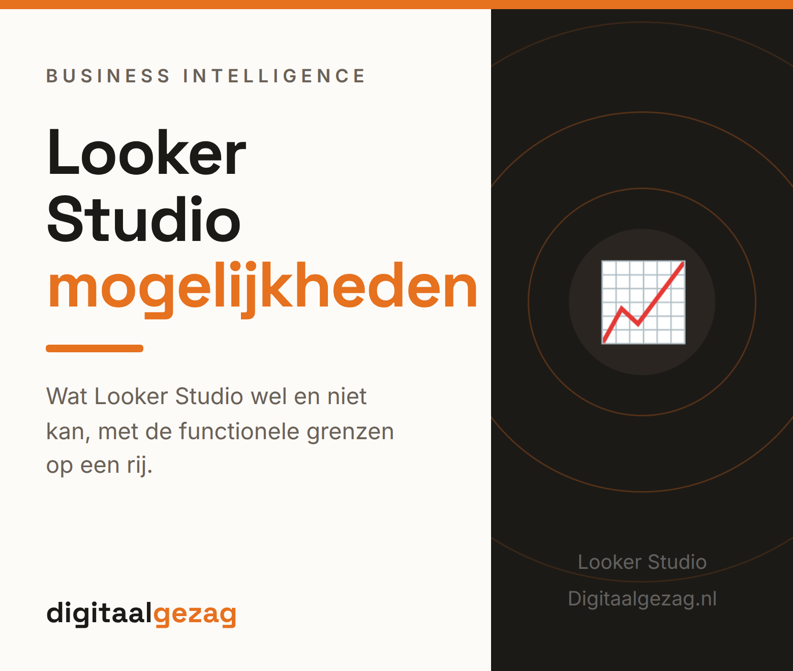 Overzicht van de mogelijkheden van Looker Studio in een dashboard