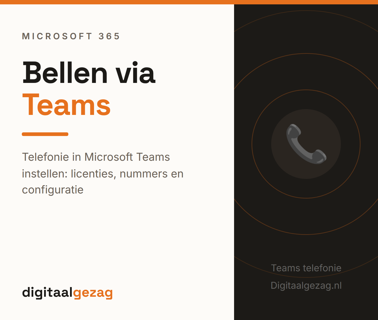 Telefonie binnen Teams instellen op laptop en vast toestel voor het MKB
