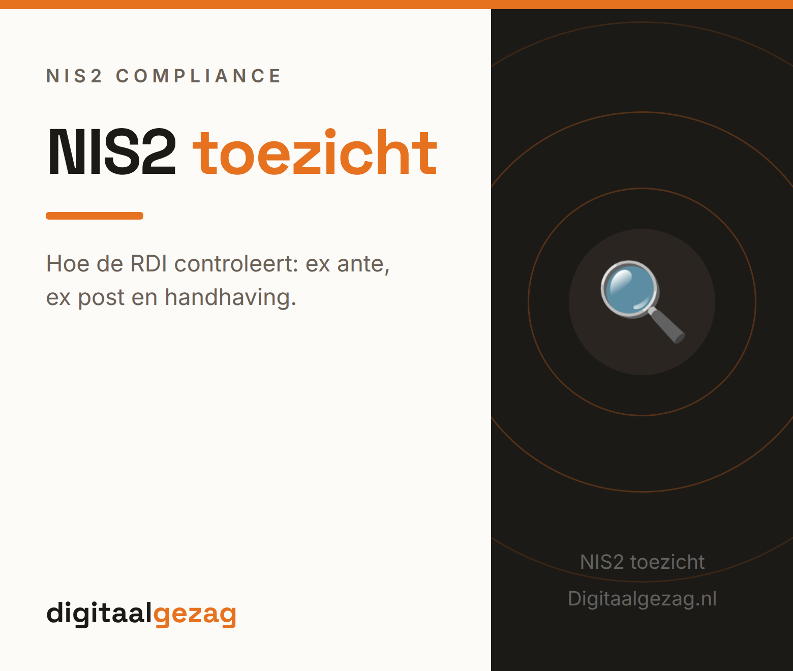 NIS2 toezicht en handhaving door de Rijksinspectie Digitale Infrastructuur