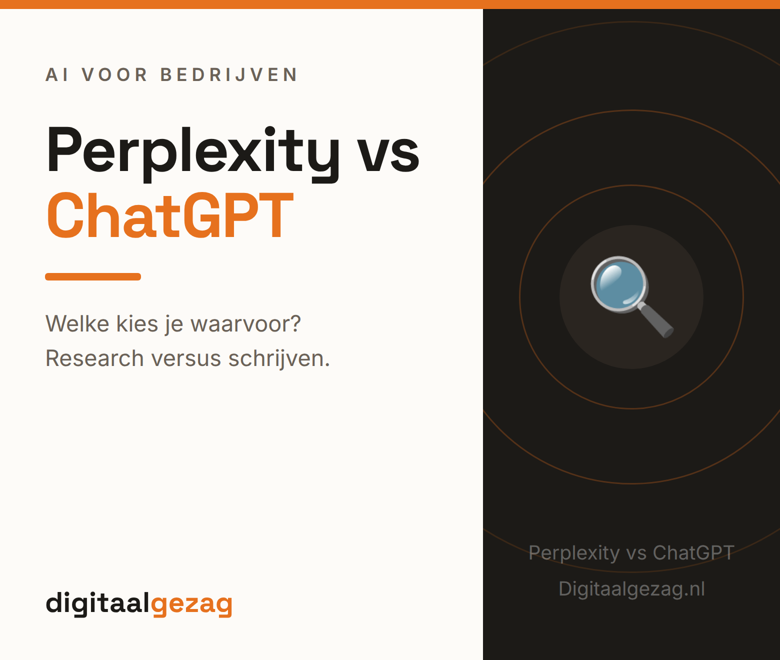 Perplexity vs ChatGPT vergelijking voor zakelijk gebruik in het MKB