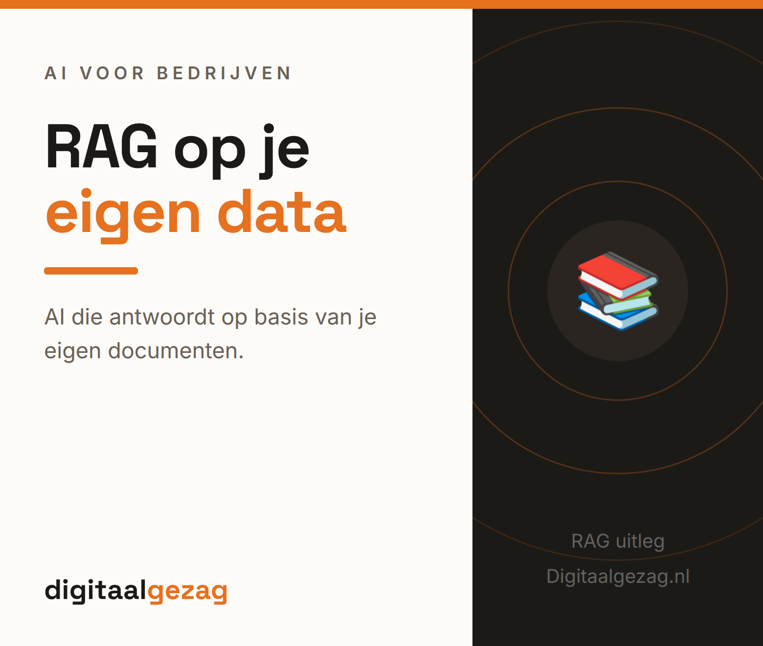 RAG retrieval augmented generation AI op eigen documenten voor het MKB