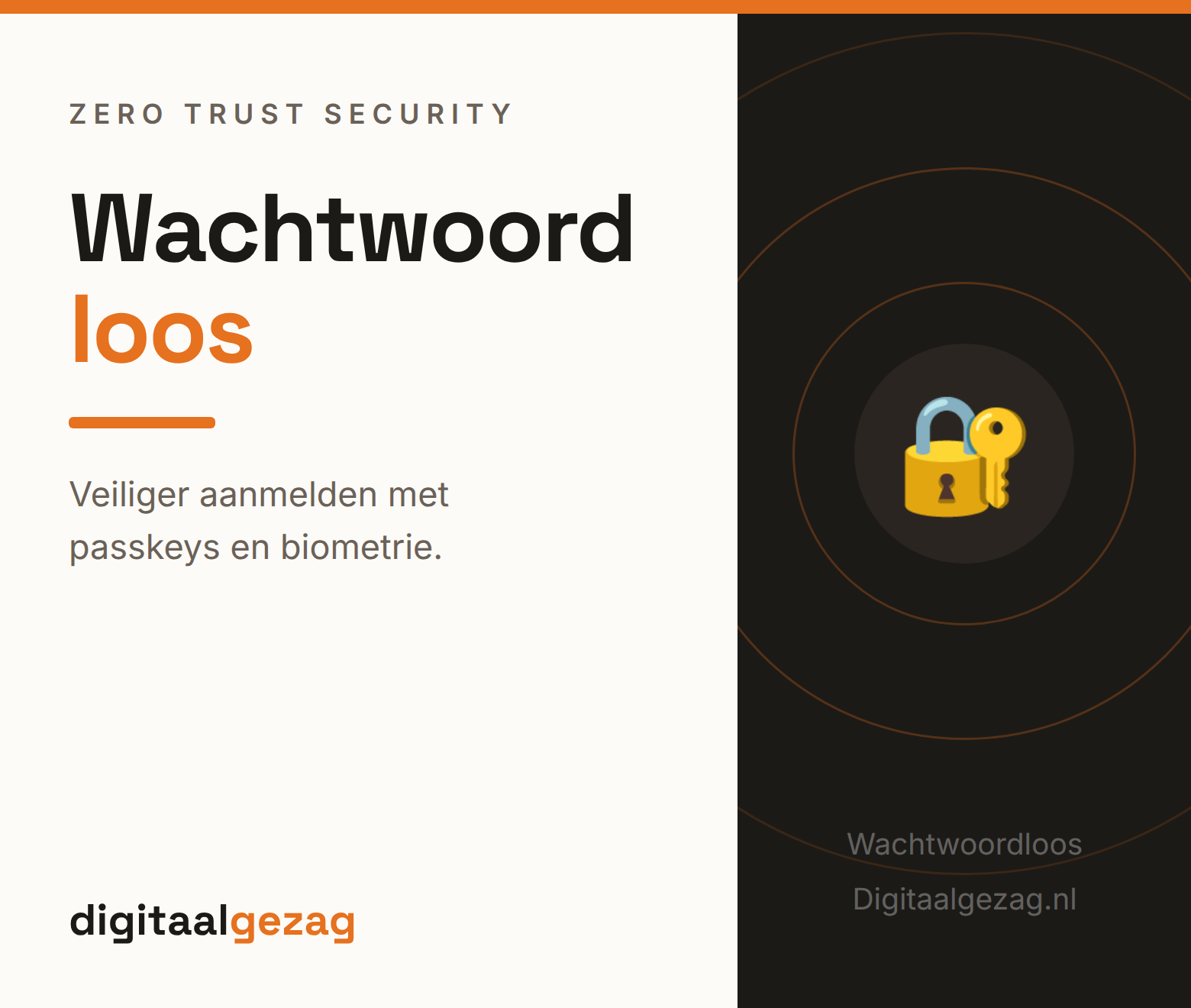 Wachtwoordloos inloggen met passkeys en biometrie voor het MKB