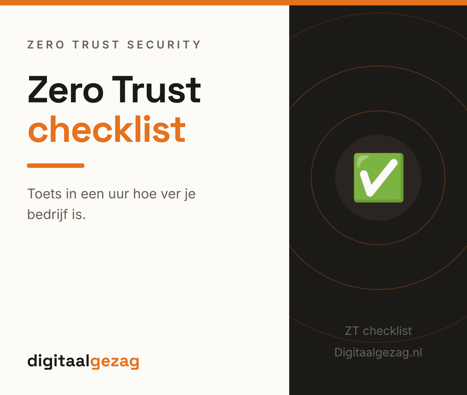 Zero Trust checklist om te toetsen hoe ver een MKB-bedrijf is